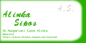 alinka sipos business card